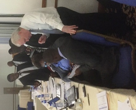 Rebel Cole presenting at a Bank of Ghana workshop